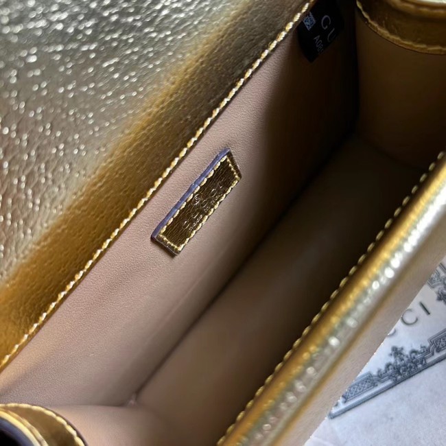 Gucci Dionysus lame mini bag 421970 gold