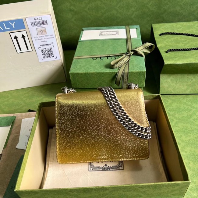 Gucci Dionysus lame mini bag 421970 gold