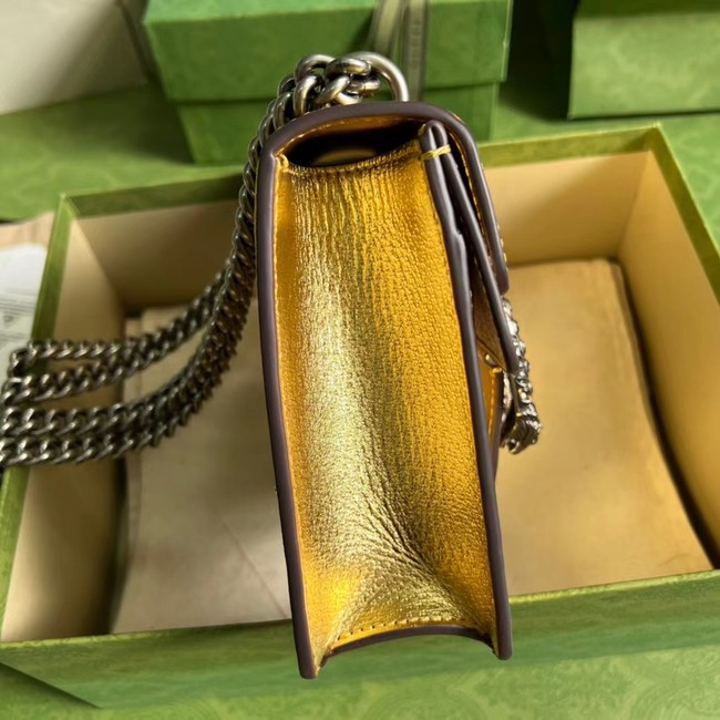 Gucci Dionysus lame mini bag 421970 gold