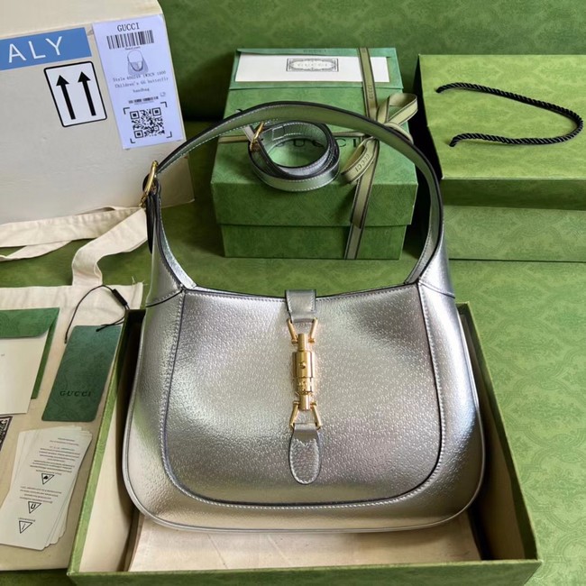 Gucci Jackie 1961 lame mini bag 636709 Silver