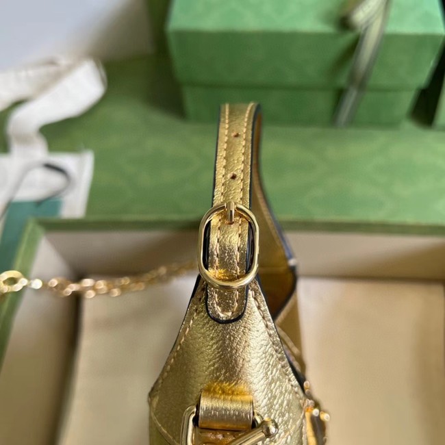 Gucci Jackie 1961 lame mini bag 675799 gold