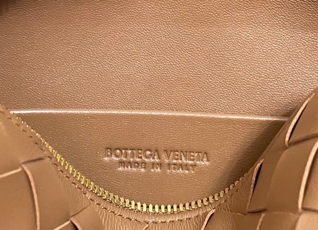 Bottega Veneta Mini intrecciato leather cross-body bag 680254 brown