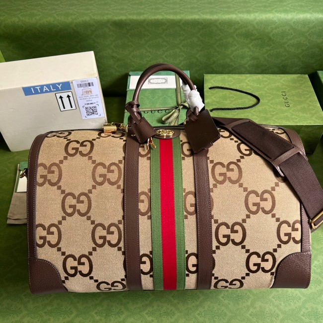 Gucci Jumbo GG large duffle bag 696039 brown