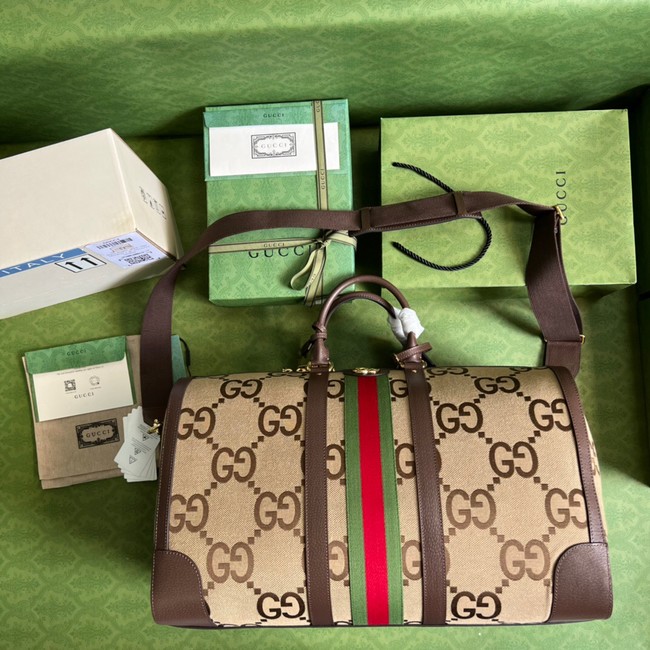 Gucci Jumbo GG large duffle bag 696039 brown