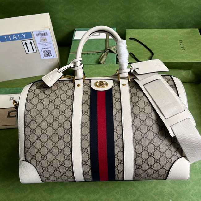 Gucci Jumbo GG large duffle bag 696039 white