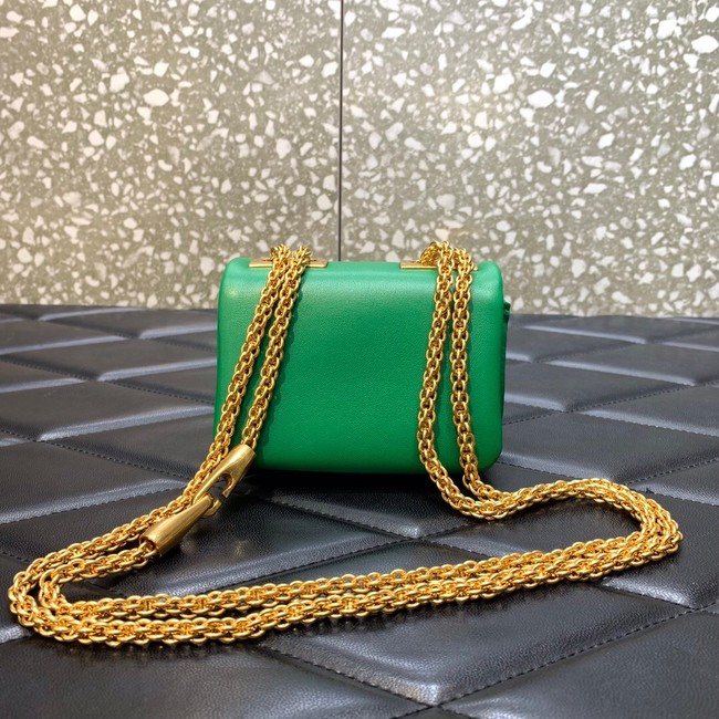 VALENTINO GARAVANI mini One Stud Sheepskin Shoulder Bag XW0P0X98H green