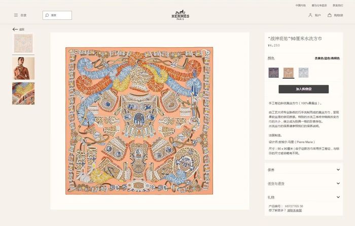 Hermes Scarf HMS00159