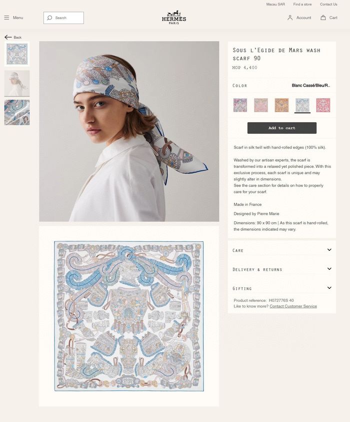 Hermes Scarf HMS00161