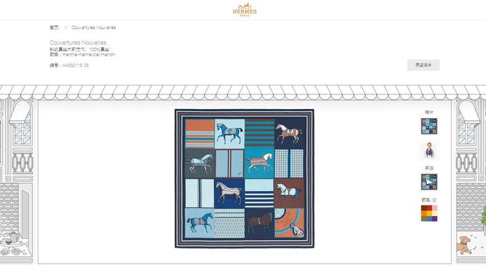 Hermes Scarf HMS00167