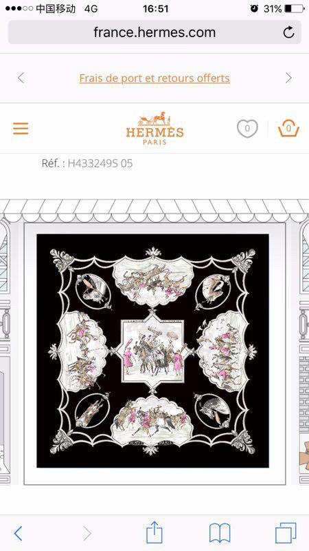 Hermes Scarf HMS00173