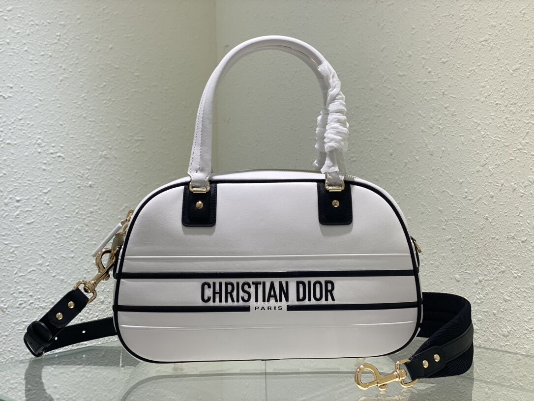 DIOR large leather tote Bag C9178 white