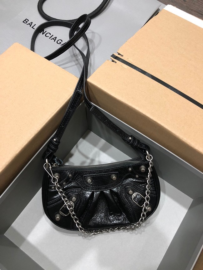 Balenciaga LE CAGOLE MINI PURSE WITH CHAIN 6958141 black