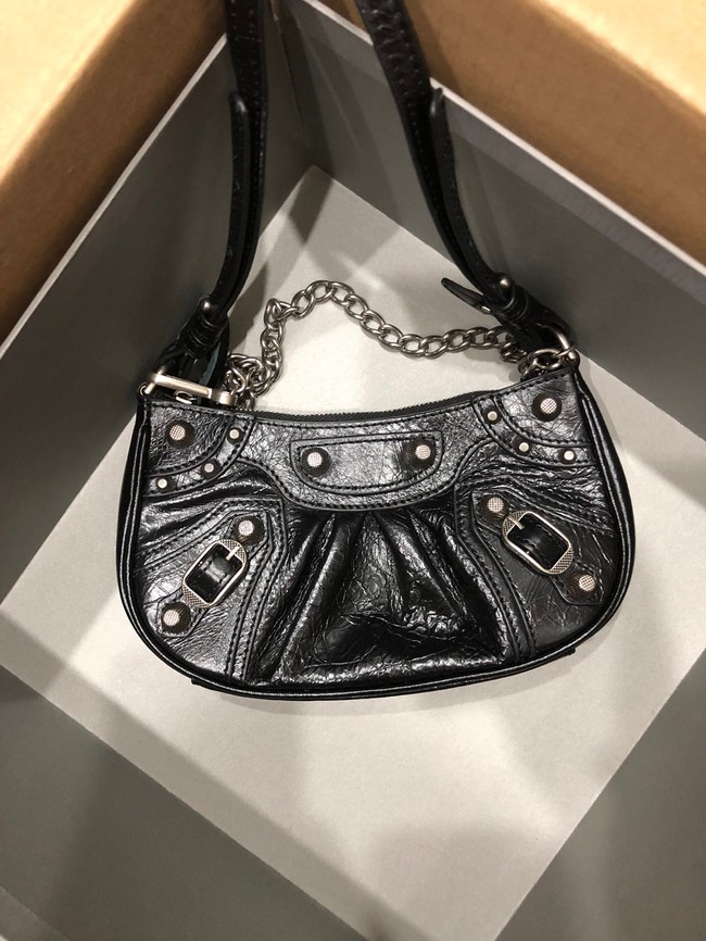 Balenciaga LE CAGOLE MINI PURSE WITH CHAIN 6958141 black