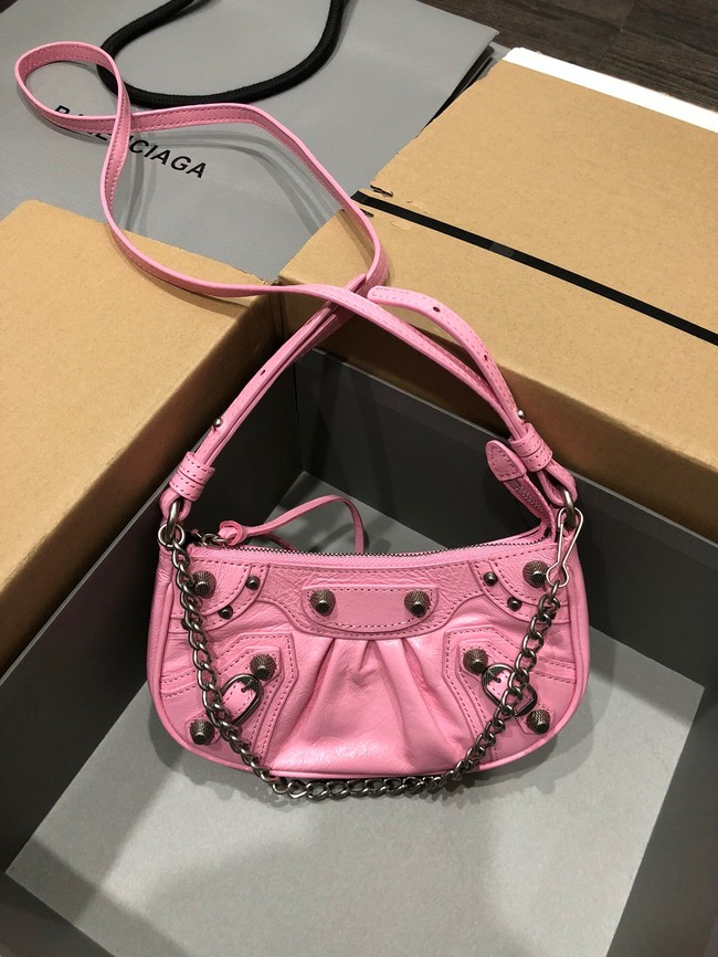 Balenciaga LE CAGOLE MINI PURSE WITH CHAIN 6958141 pink