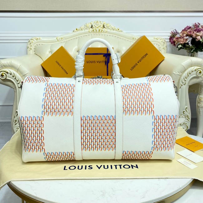 Louis Vuitton KEEPALL 50B M20563 White