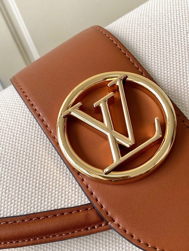 Louis Vuitton Taurillonleather and canvas trim M59446 brown