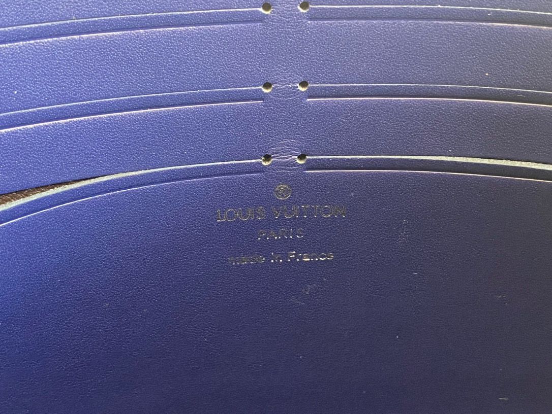 Louis Vuitton Original Leather POCHETTE VOYAGE M81442 Blue