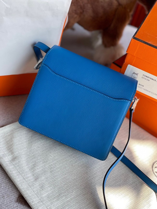 Hermes Roulis 19cm Evercolor 9D H9003 Electro optic blue&Silver