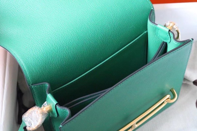 Hermes Roulis 19cm Evercolor 9D H9003 green&Gold