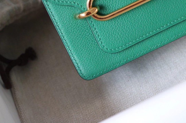 Hermes Roulis 19cm Evercolor 9D H9003 green&Gold