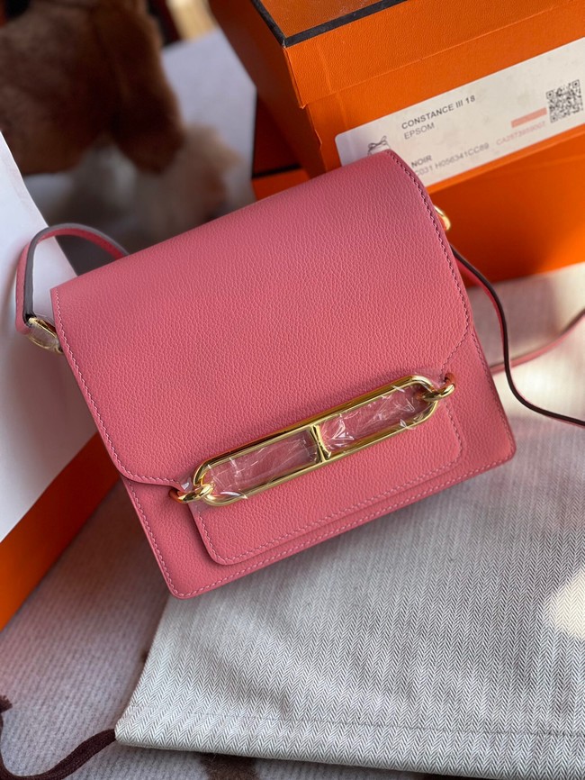 Hermes Roulis 19cm Evercolor 9D H9003 pink&Gold