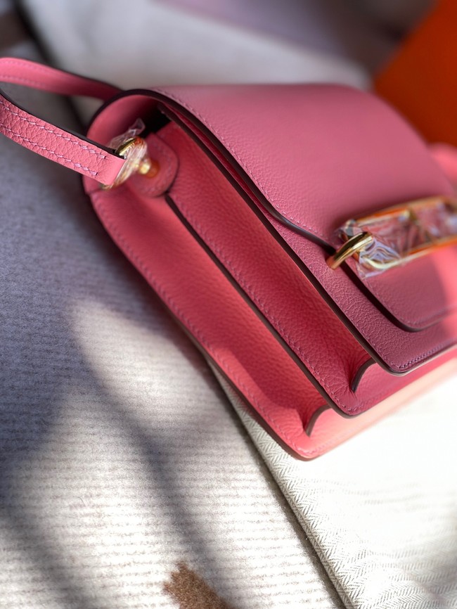 Hermes Roulis 19cm Evercolor 9D H9003 pink&Gold