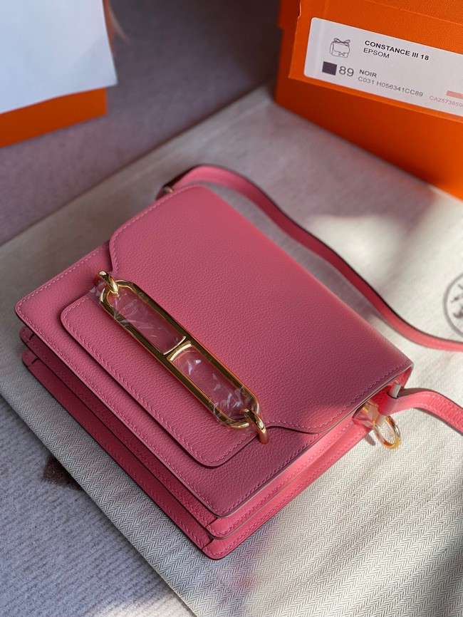 Hermes Roulis 19cm Evercolor 9D H9003 pink&Gold