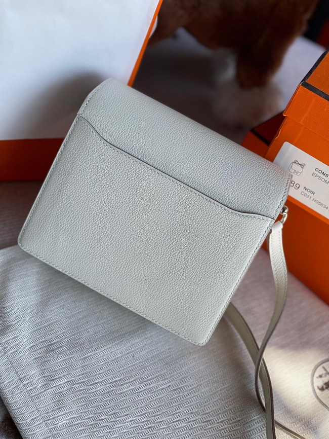 Hermes Roulis 19cm Evercolor 9D H9003 white&Silver