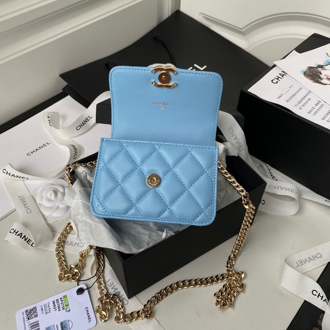 Chanel CLUTCH WITH CHAIN AP2758 blue