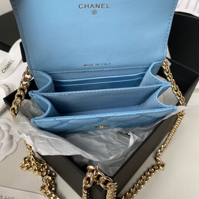 Chanel CLUTCH WITH CHAIN AP2758 blue