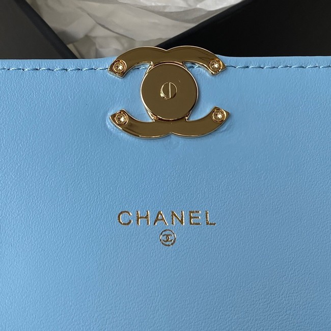 Chanel CLUTCH WITH CHAIN AP2758 blue