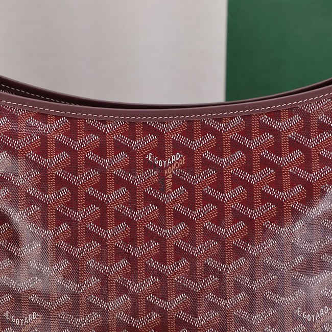 Goyard Calfskin Leather hobo bag G9983 Wine