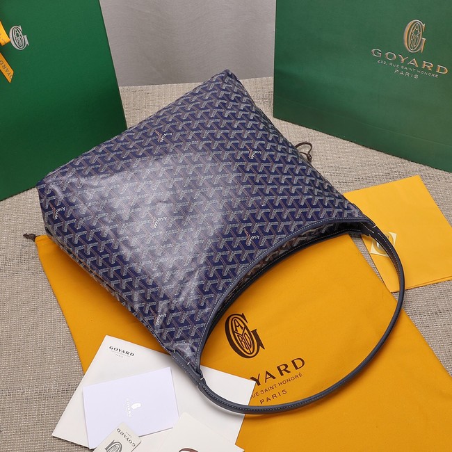 Goyard Calfskin Leather hobo bag G9983 dark blue