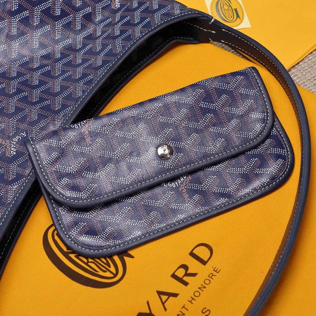 Goyard Calfskin Leather hobo bag G9983 dark blue