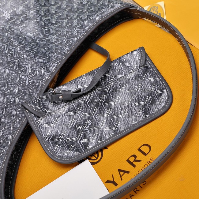 Goyard Calfskin Leather hobo bag G9983 gray