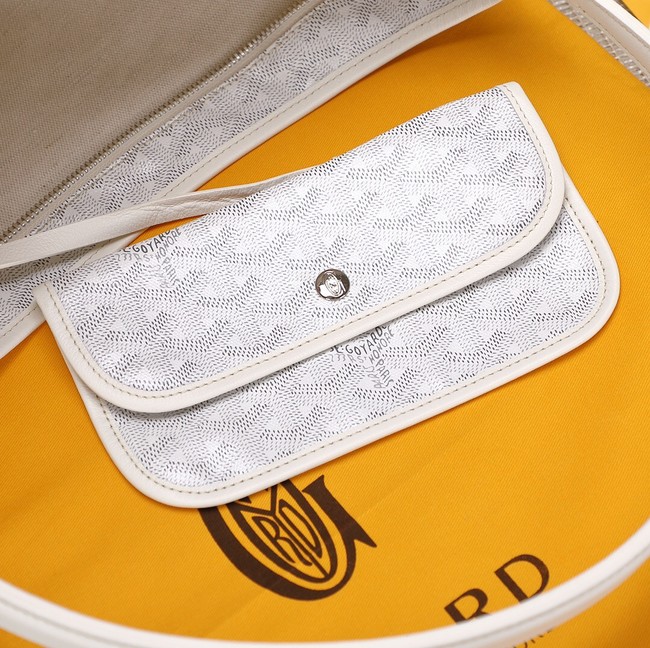 Goyard Calfskin Leather hobo bag G9983 white 