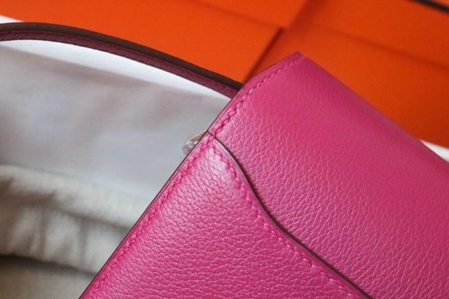 Hermes Roulis 19cm Evercolor 9D H9003 Plum&Silver
