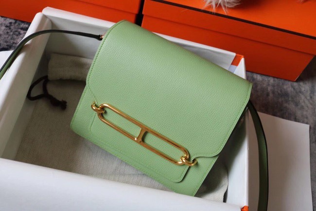 Hermes Roulis 19cm Evercolor 9D H9003 light green&Gold