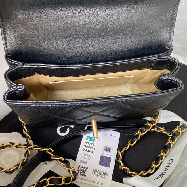 Chanel MINI FLAP BAG AS3239 black