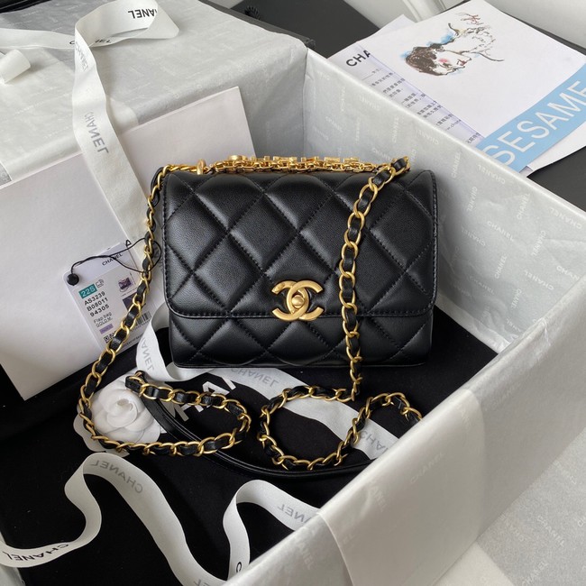 Chanel MINI FLAP BAG AS3239 black