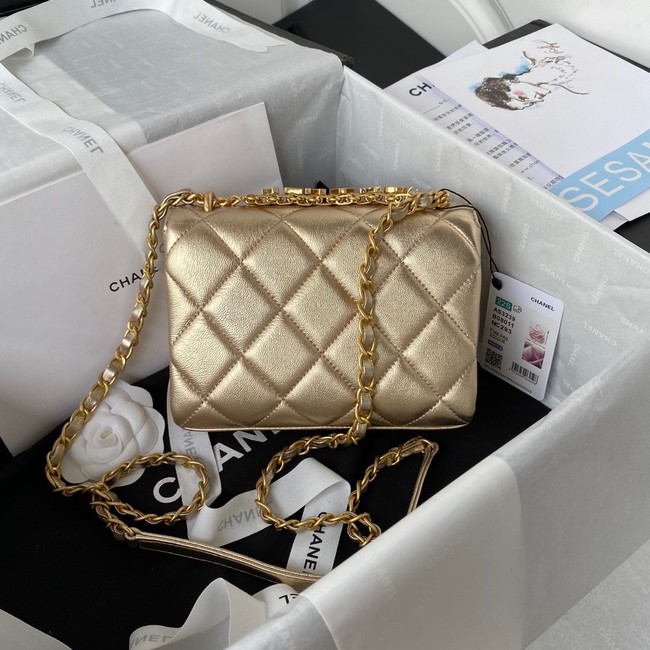 Chanel MINI FLAP BAG AS3239 gold