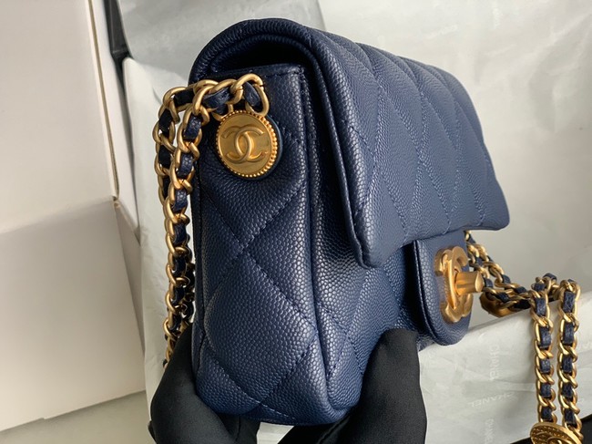Chanel MINI FLAP BAG AS3368 Royal Blue