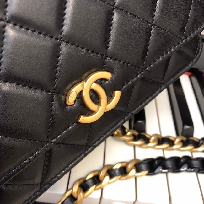 Chanel Original Small classic Sheepskin flap bag AP33814 black