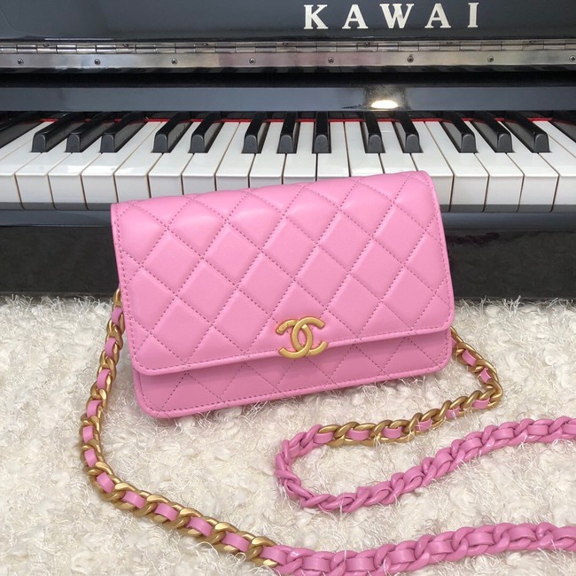 Chanel Original Small classic Sheepskin flap bag AP33814 pink