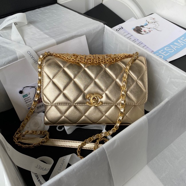 Chanel SMALL FLAP BAG AS3241 gold