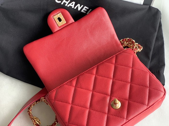 Chanel SMALL FLAP BAG AS3369 Burgundy