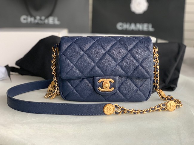 Chanel SMALL FLAP BAG AS3369 Royal Blue