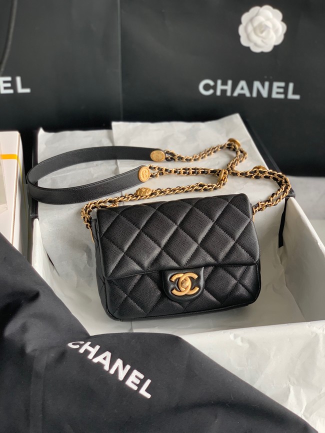 Chanel SMALL FLAP BAG AS3369 black