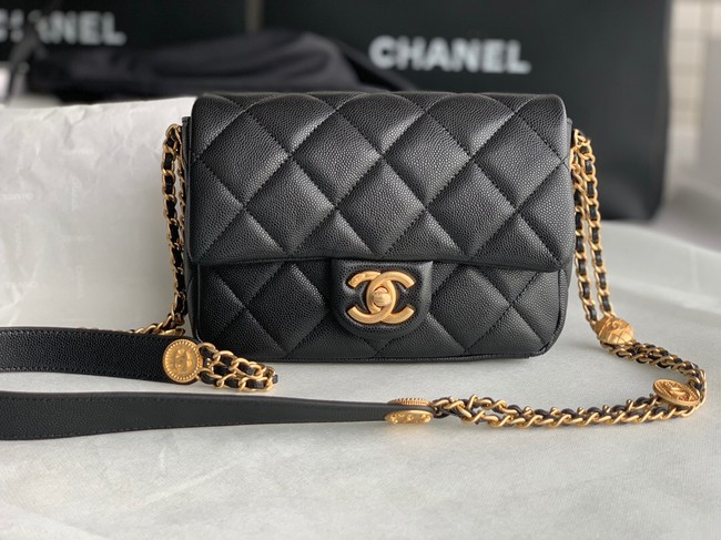 Chanel SMALL FLAP BAG AS3369 black