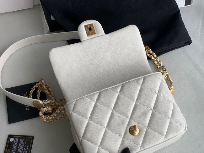 Chanel SMALL FLAP BAG AS3369 white